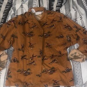 Haberdasher size medium VINTAGE women’s button down top.